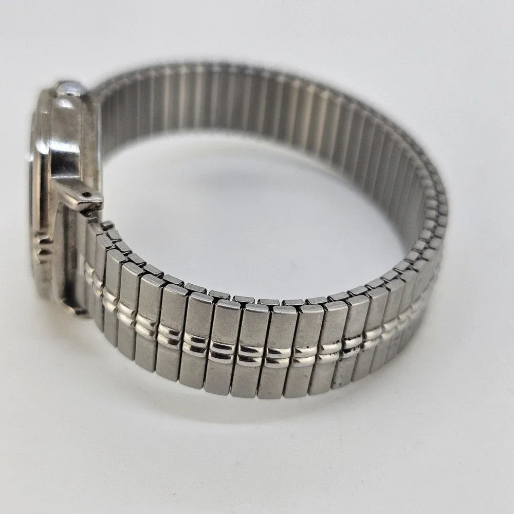 Carriage Timex Women's Watch 25MM White Dial Gray Expansion Band‎ 6